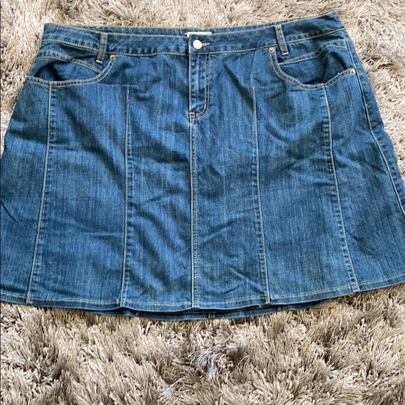 short blue jean skirts plus size